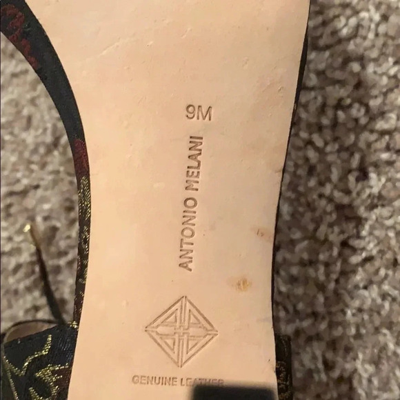 Antonio Melani Ankle Tie Heels size 9 New - Picture 8 of 11